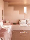pink tiled sitting room
