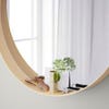 Mirror with built-in shelf