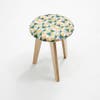 round pink and green stool 