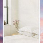 White Bed With Stacked Pillows