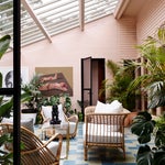 indoor patio with plants