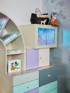 Multicolor modular nursery storage