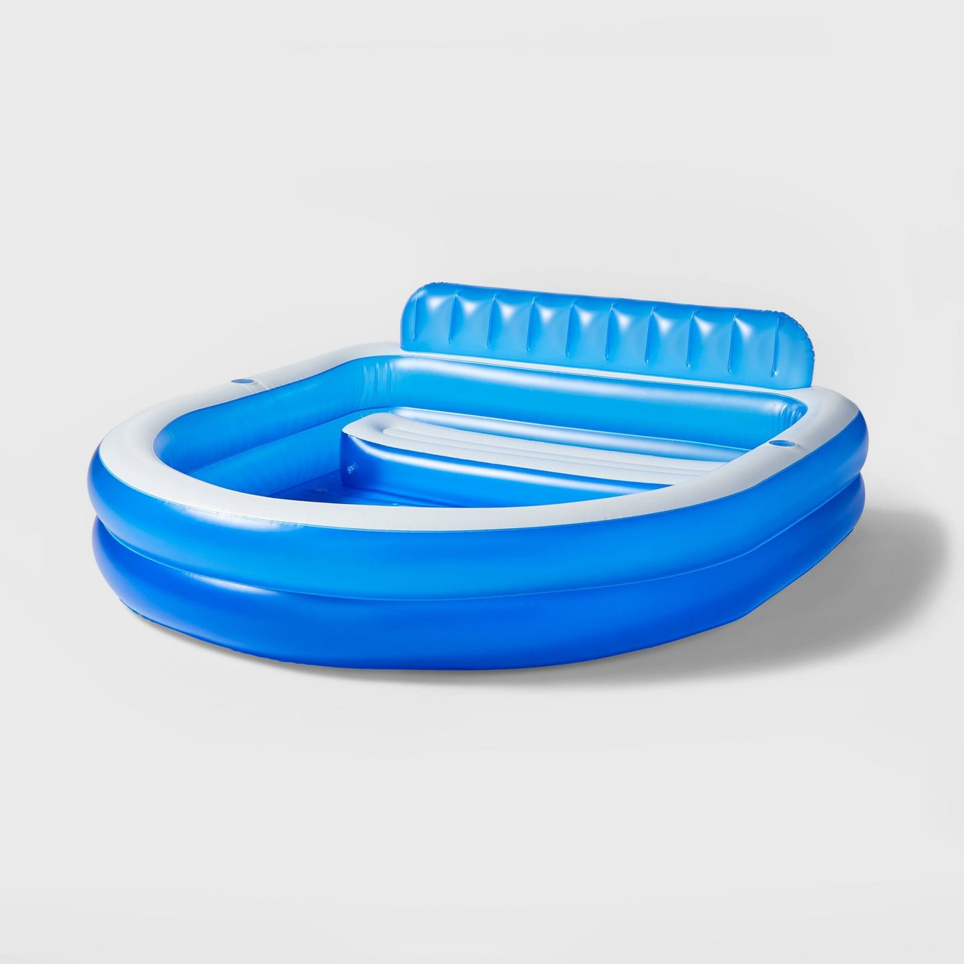 Blue inflatable pool