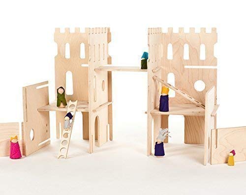 Wooden toy castle