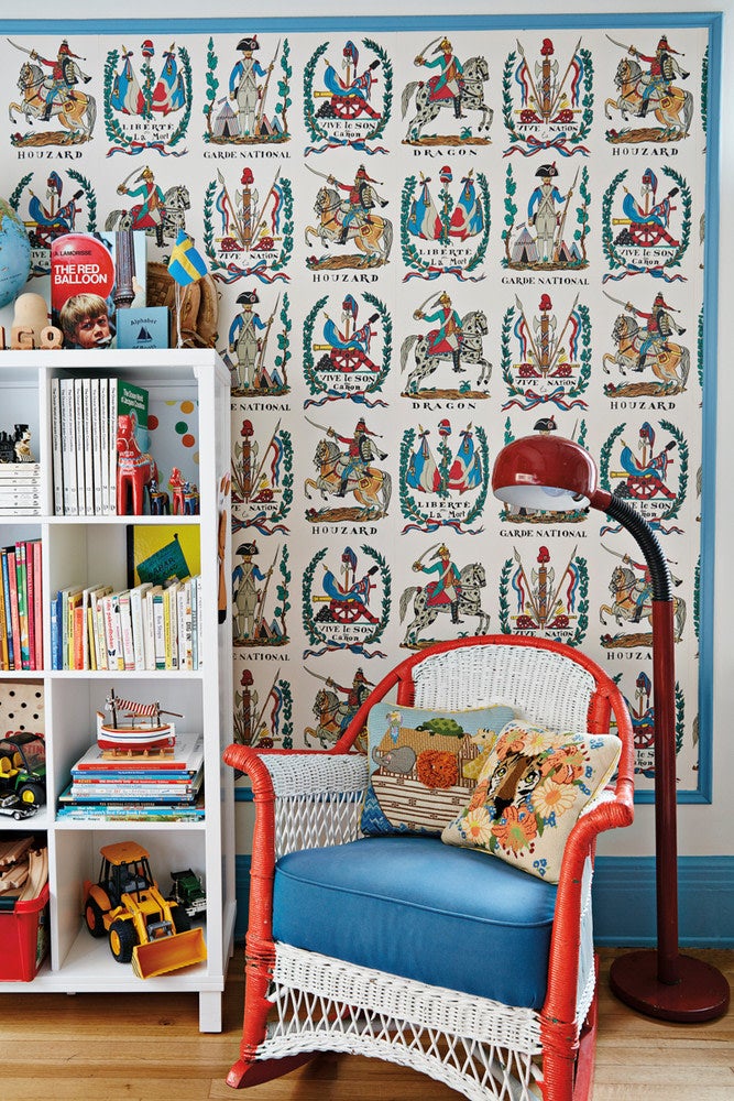 Kids room with Battle of Valmy wallpaper