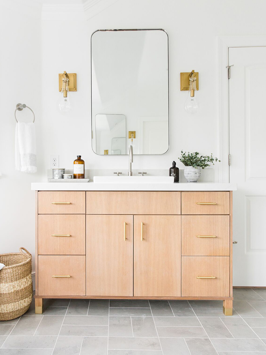 7 Grey Bathroom Floor Tile Ideas That Are Sure to Inspire | domino