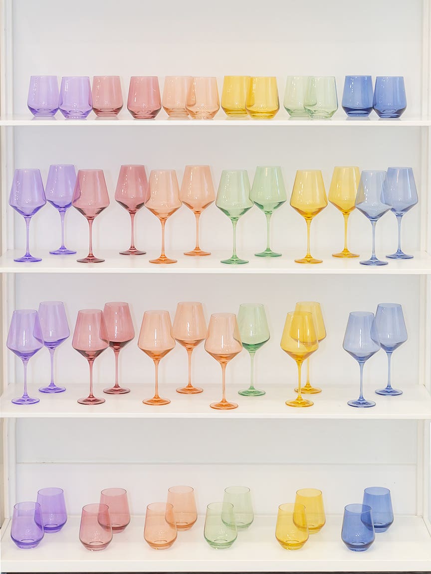 Colored glassware