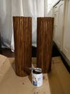 painted ribbed table legs