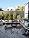 Erin Hiemstra's outdoor living area with firepit