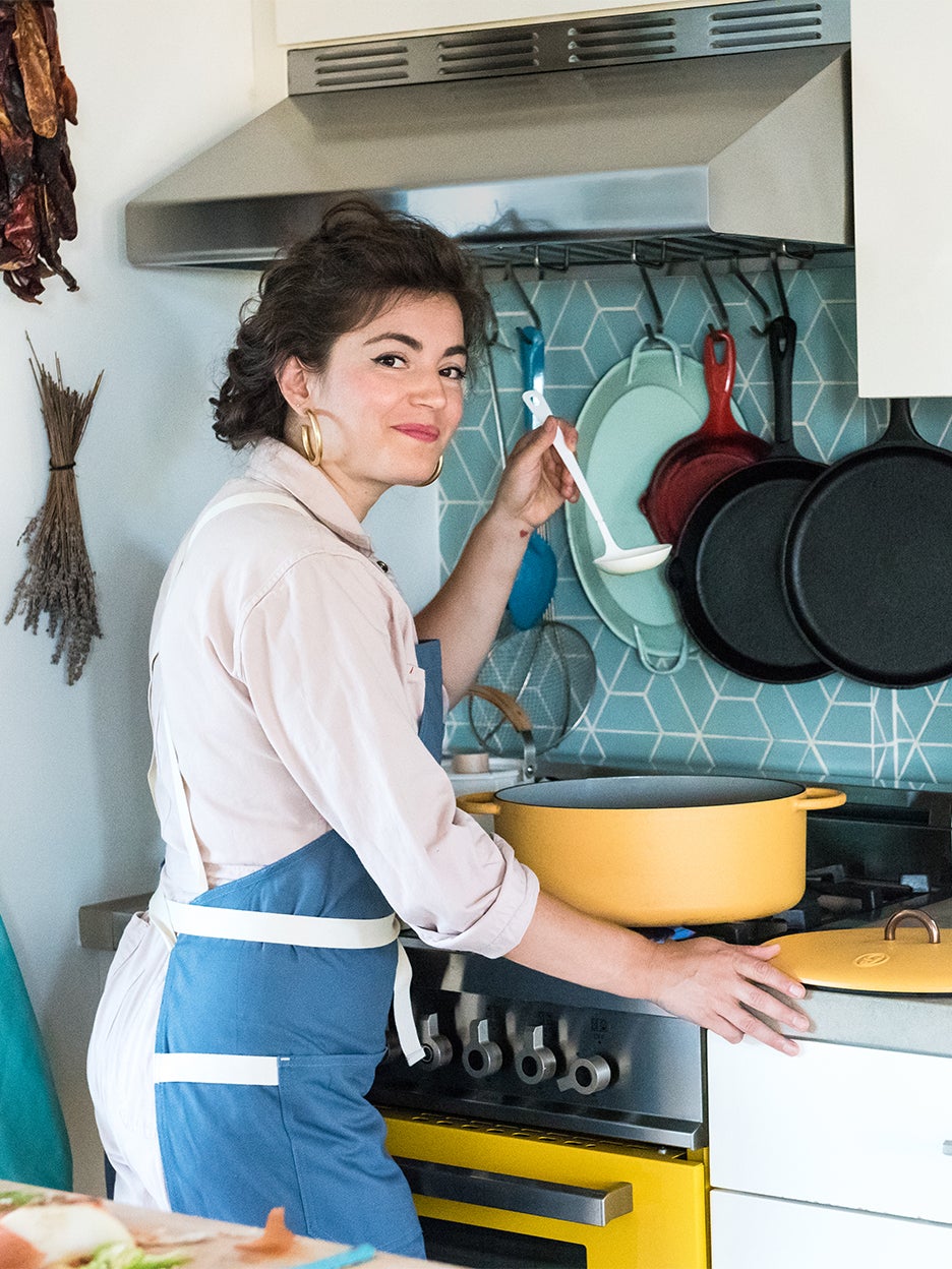 Ellen Marie Bennett’s Lemon-and-Teal Kitchen Puts the Fun in Functional