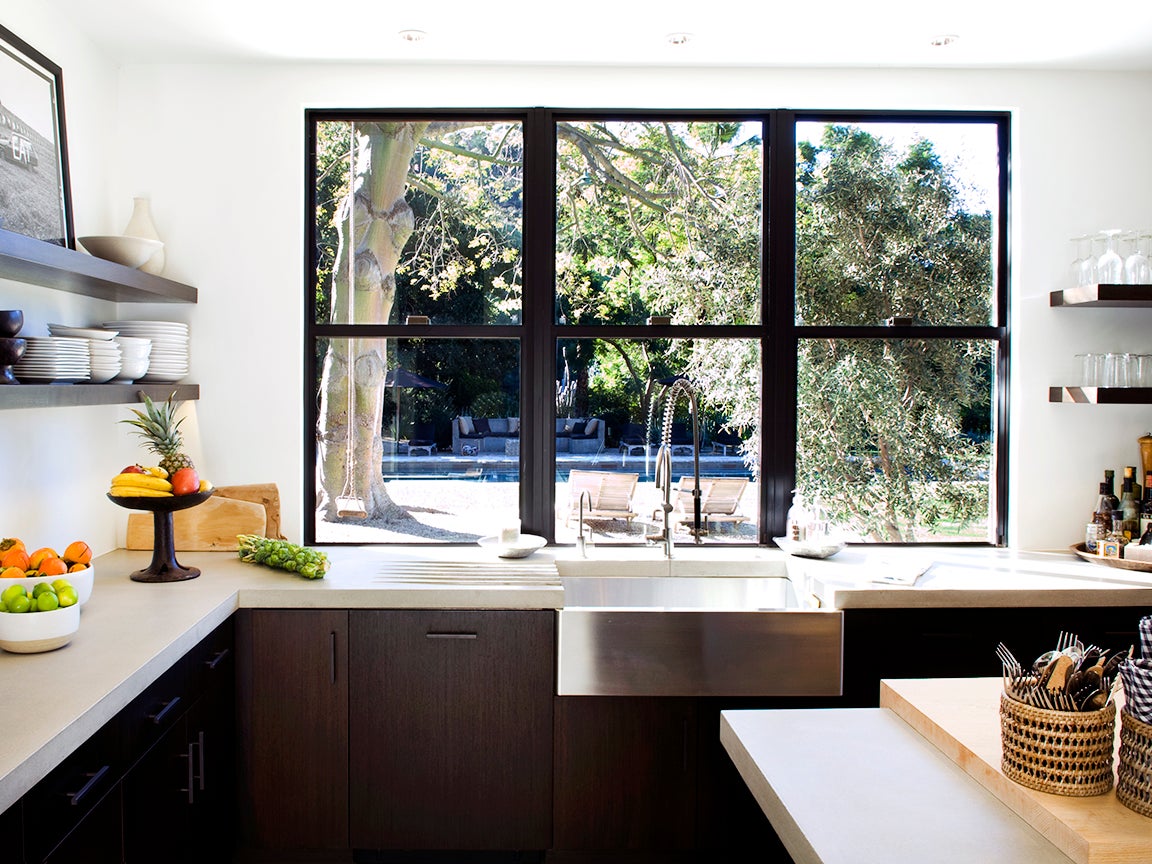 big kitchen window