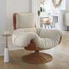 cozy white chair 