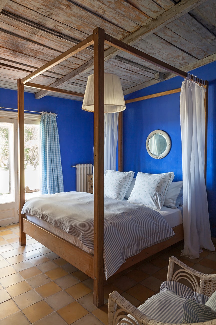 royal blue bedroom