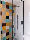 colorful shower tiles