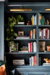 Teal bookcase