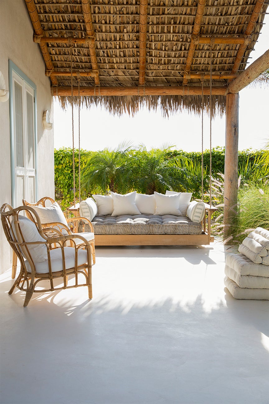 covered veranda in tropical setting