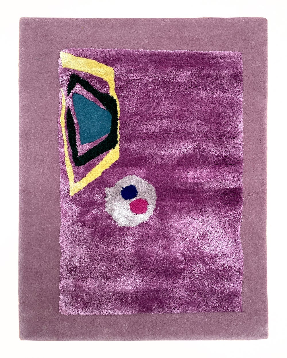 silk purple rug