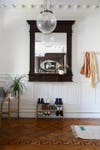 Old fashioned mirror in living room