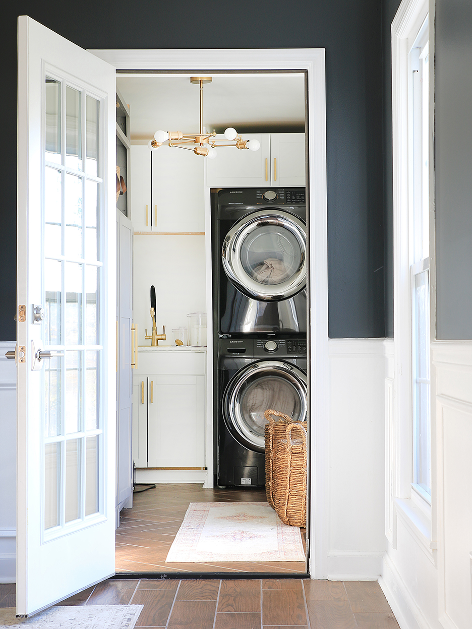 Inside One DIYer's Tiny Laundry Room Transformation, Complete with Two ...