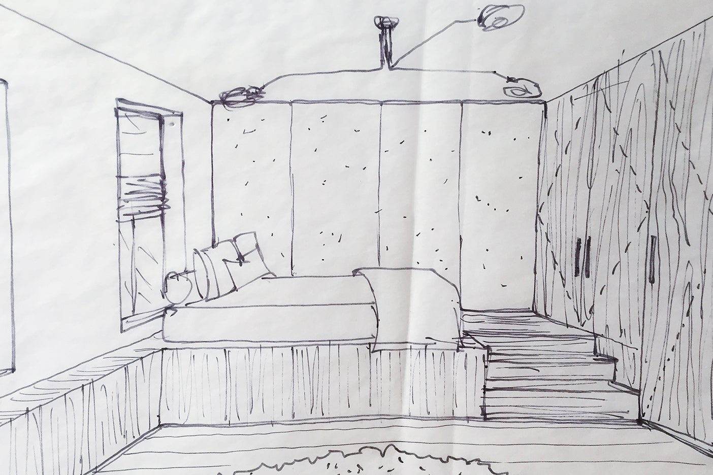 sketch of bedroom
