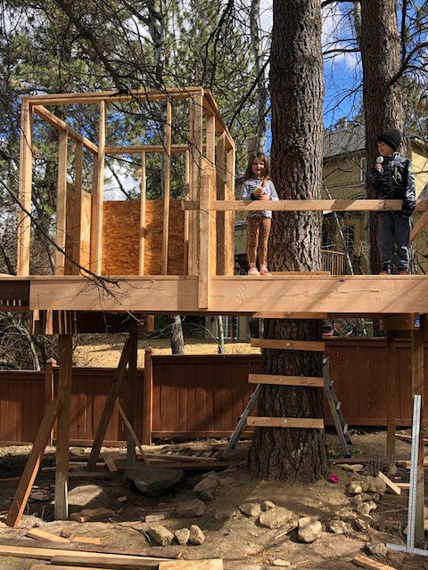 treehouse being built