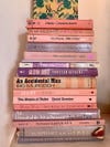 Pink book stack