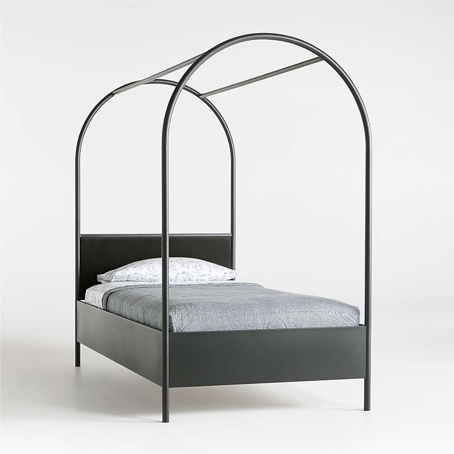 canyon-arched-black-canopy-bed-with-upholstered-headboard