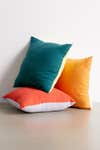 Linen throw pillow