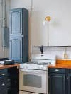 navy blue cabinets 