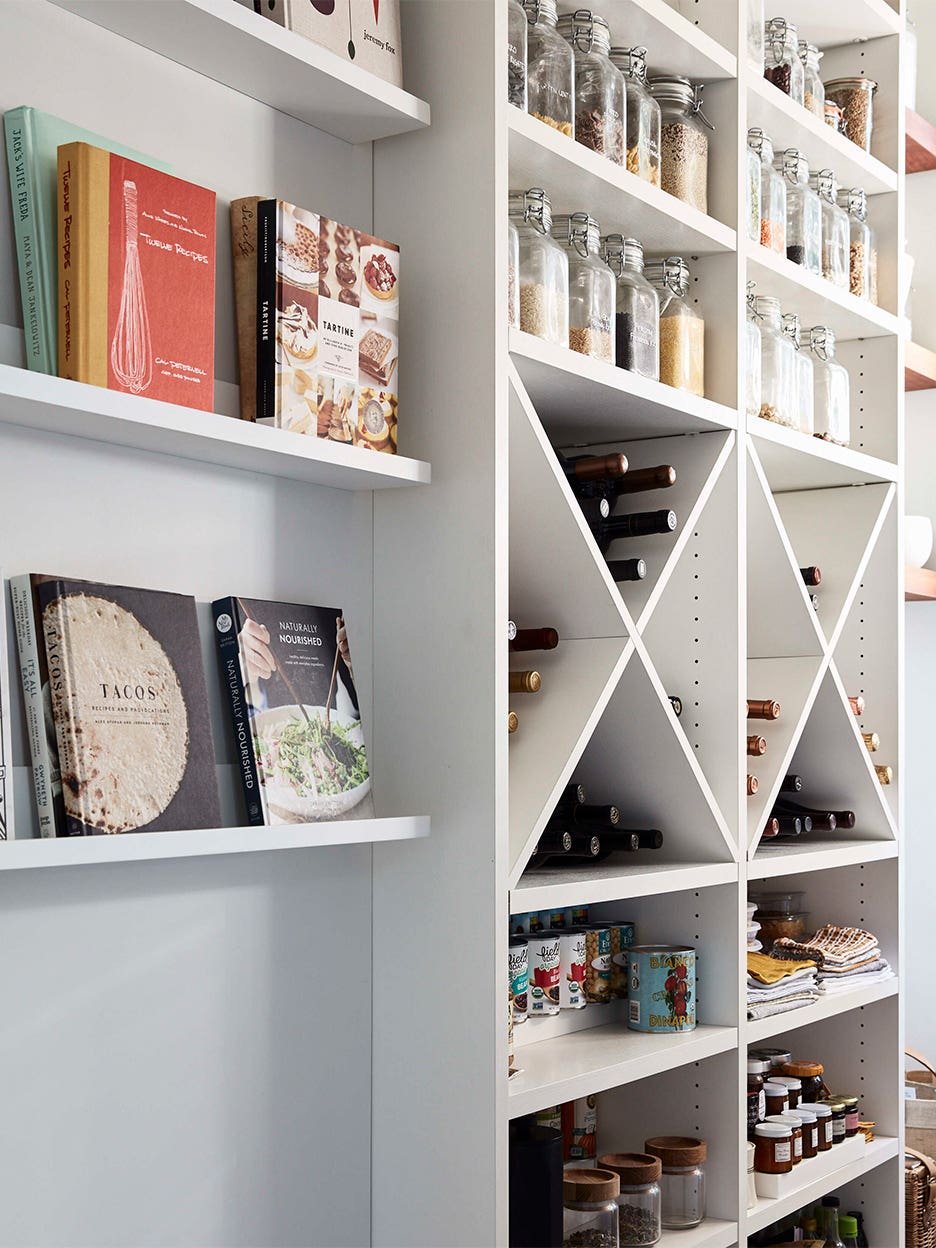 Pantry with wine rack