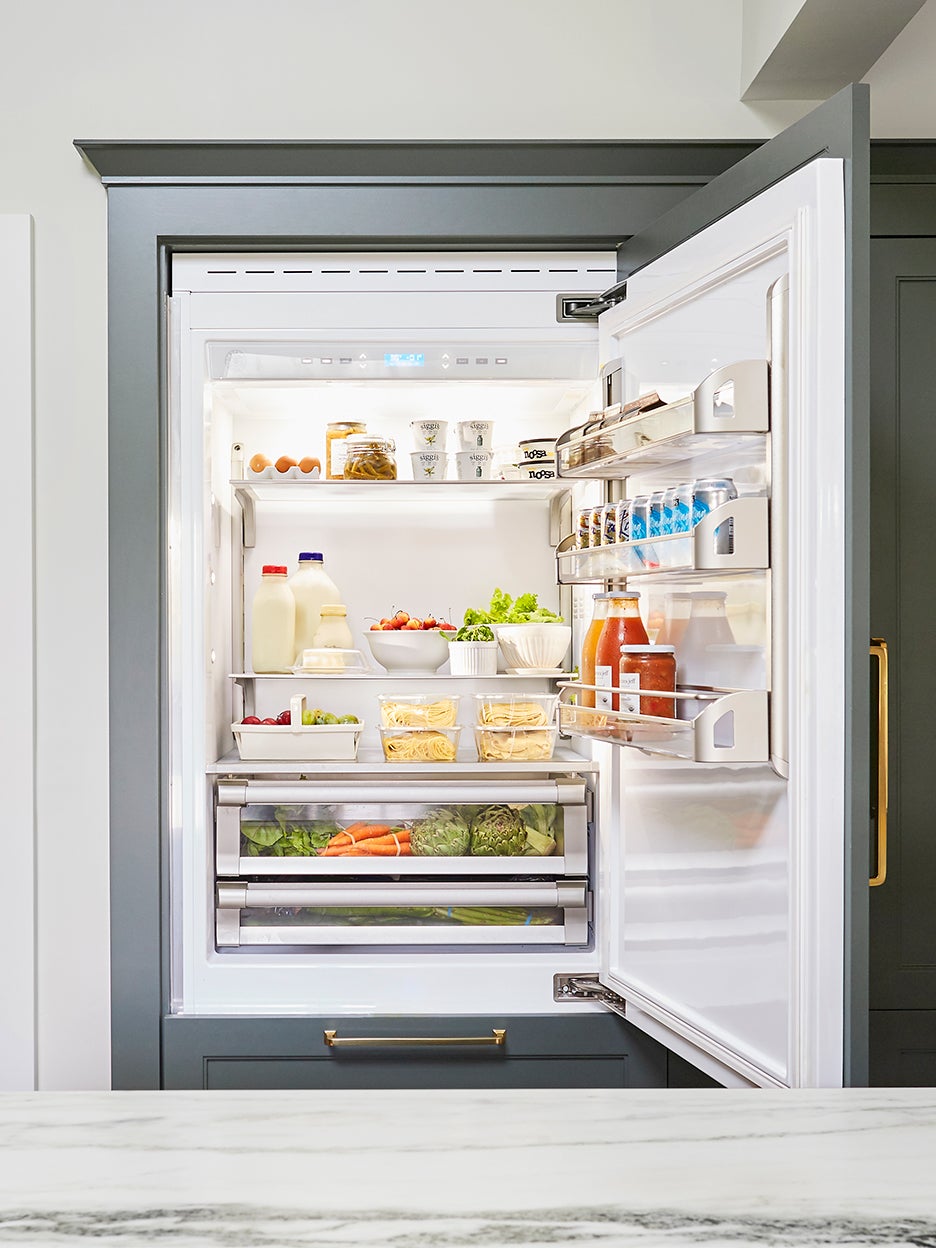 refrigerator door open