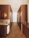 long brown hallway