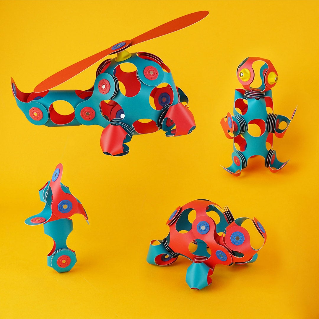 colorful paper toys