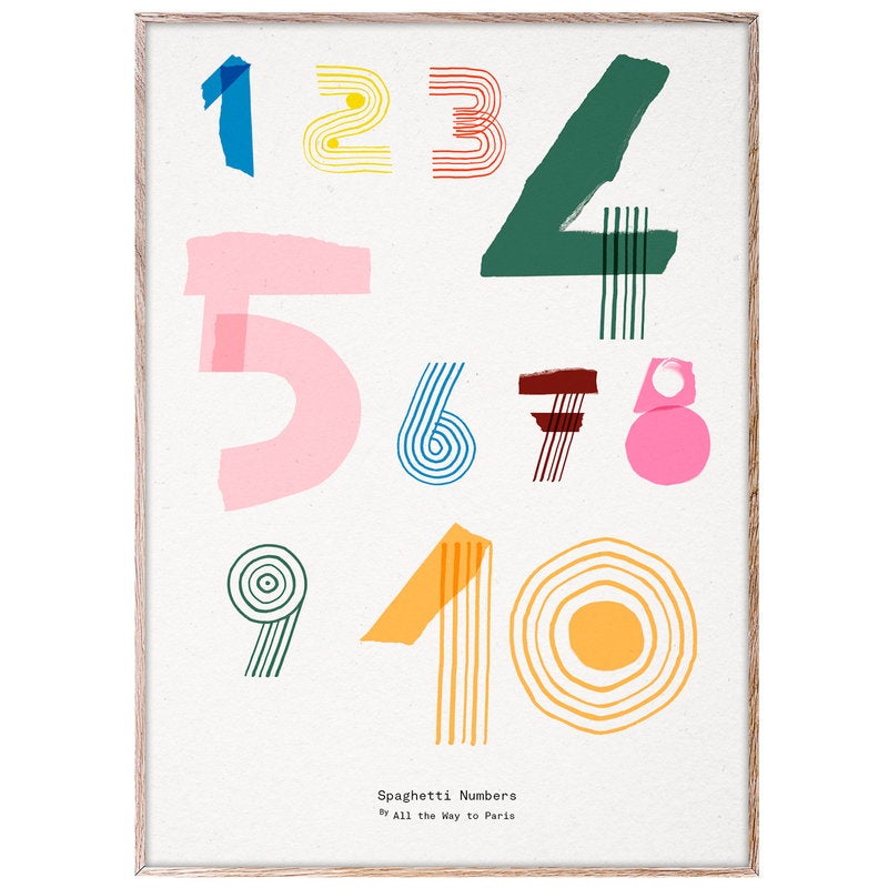 Colorful number painting