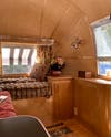 Vintage Airstream With Textured Walls
