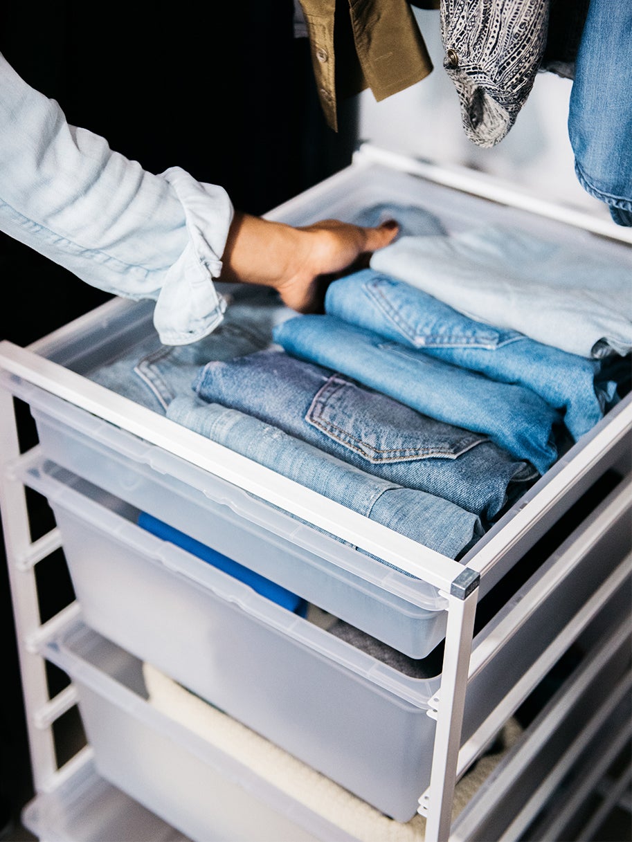 Organized jean drawer