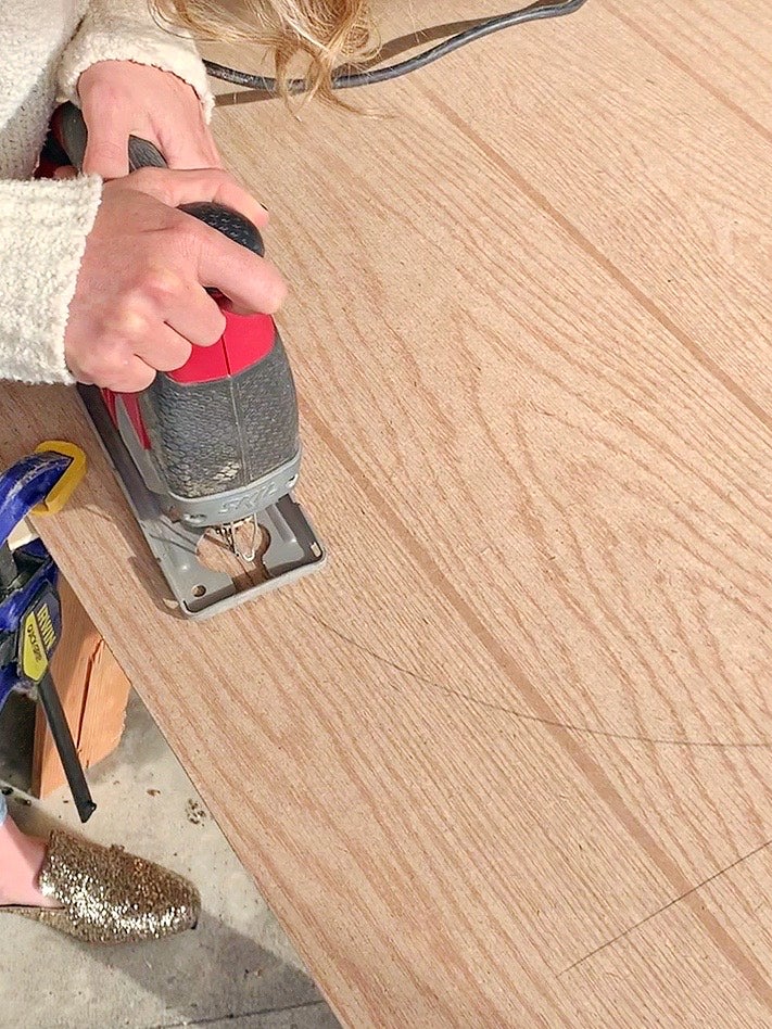 cutting wood board