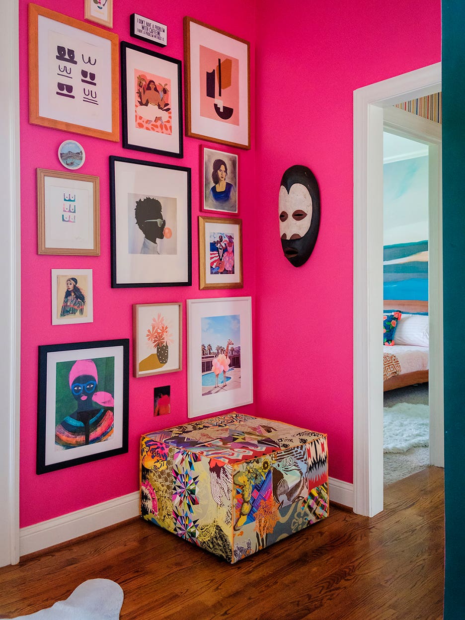 In This North Carolina Family’s Prismatic Home, Hot Pink and Neon Coral Are Neutrals