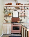 Leanne Ford home Pittsburgh - kitchen with open shelving