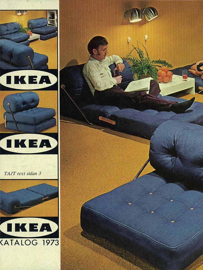 a catalog featuring a daybed from 1973