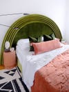 pink and green bed