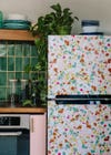 terrazzo patterned fridge
