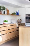 wood kitchen with all drawers