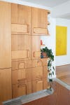 quirky wood cabinets