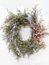 pink and puple wreath