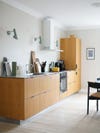 IKEA kitchen cabinets - wood fronted cabinet system in kitchen
