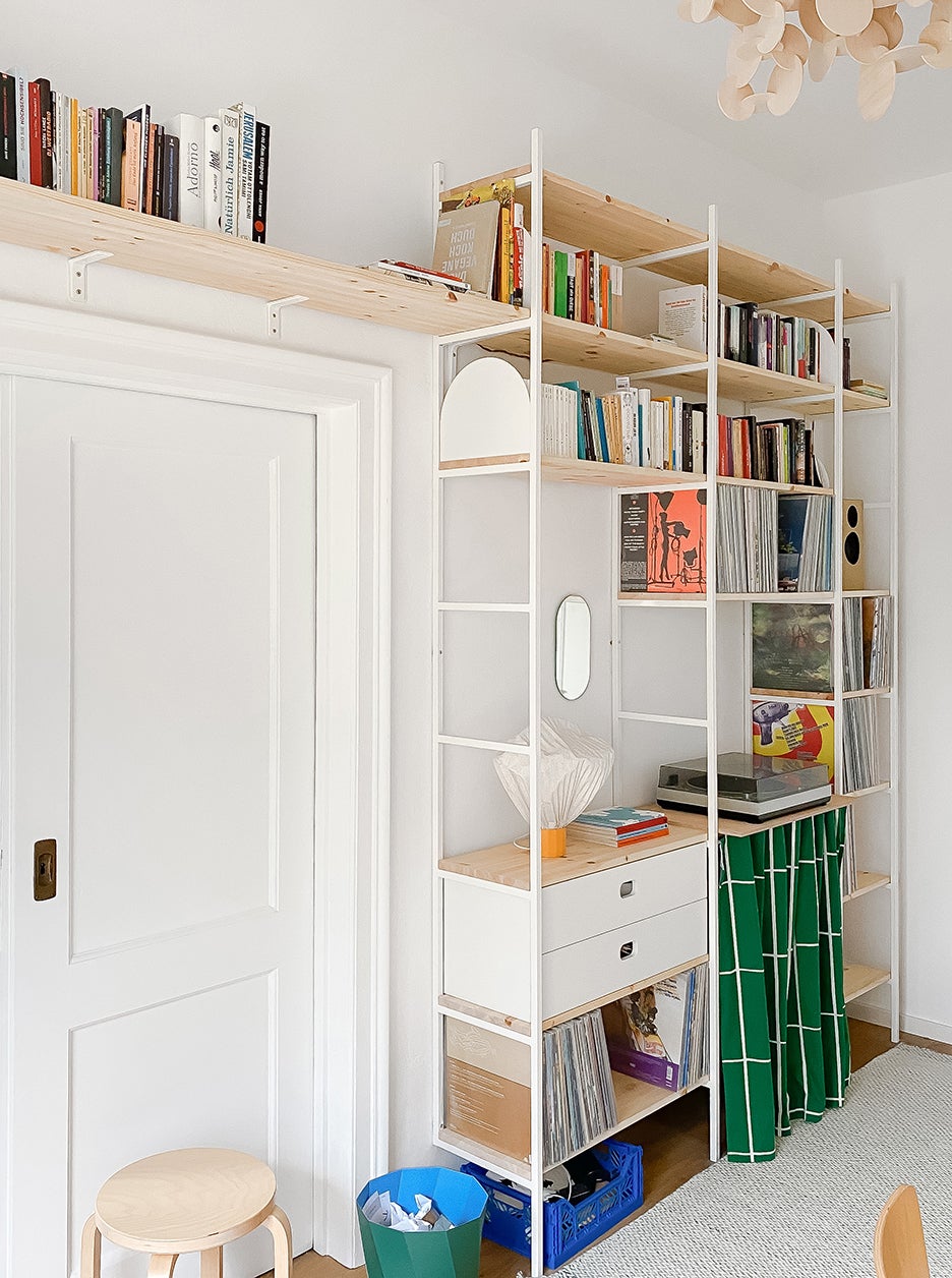 a bookshelf