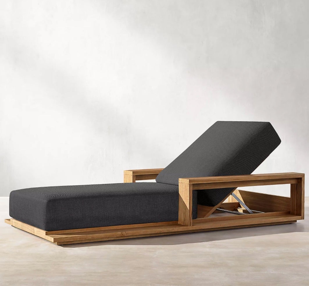 a chaise lounge