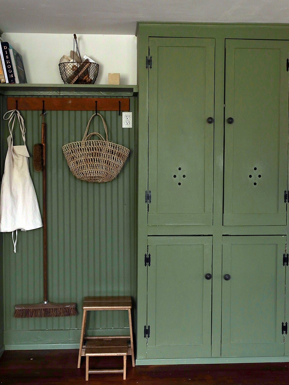 green pantry closet