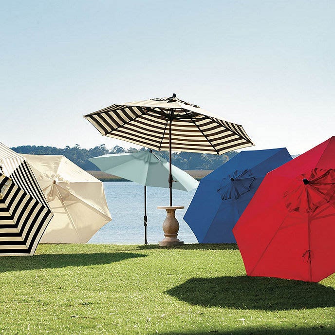 Best Patio Umbrellas Option Ballard Designs Auto-Tilt Umbrella